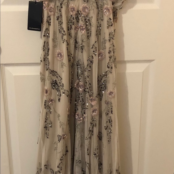 Adrianna Papell Beaded floral blouson gown BNWT - Picture 8 of 10